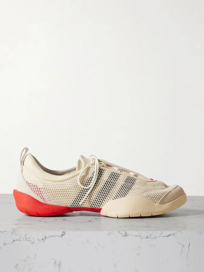adidas Originals - + Y-3 Regu Suede- And Leather-trimmed Mesh Sneakers - White