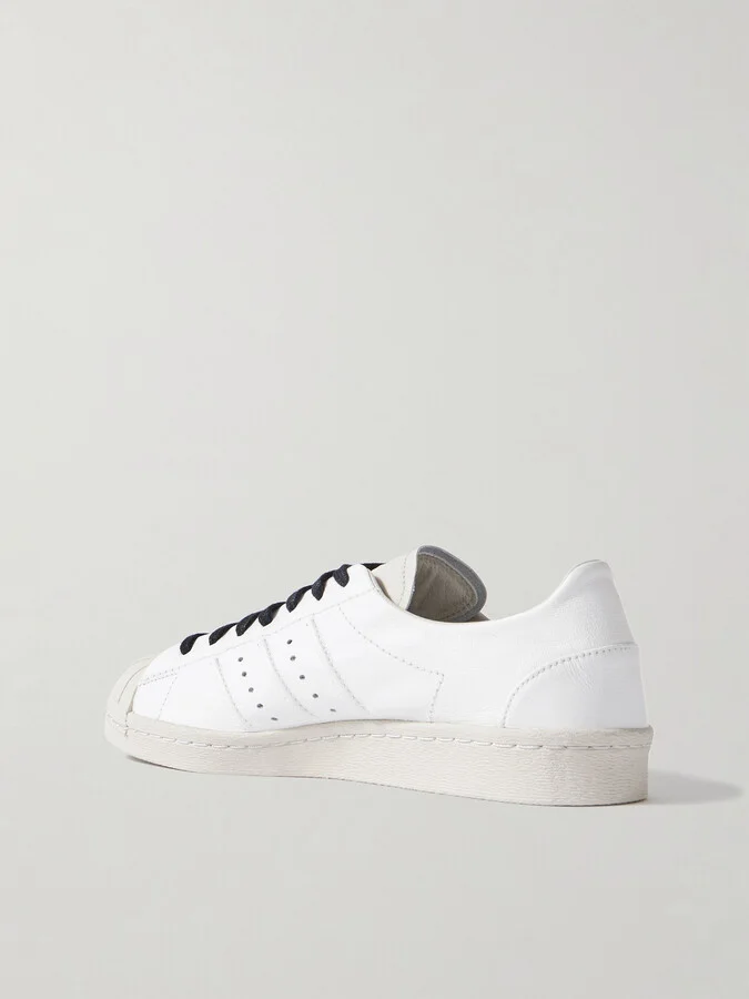 adidas Originals - + Y-3 Superstar Rubber-trimmed Leather Sneakers - White - Image 3
