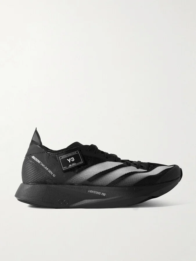 adidas Originals - + Y-3 Takumi Sen 10 Rubber-trimmed Mesh Sneakers - Black