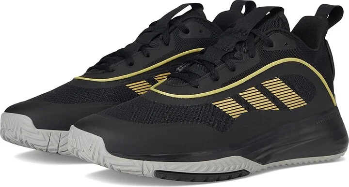 adidas Own The Game 3.0 Basketball Shoes Men's Basketball Shoes Black/Gold Metallic/Solid Grey : 14 D - Medium, Textile