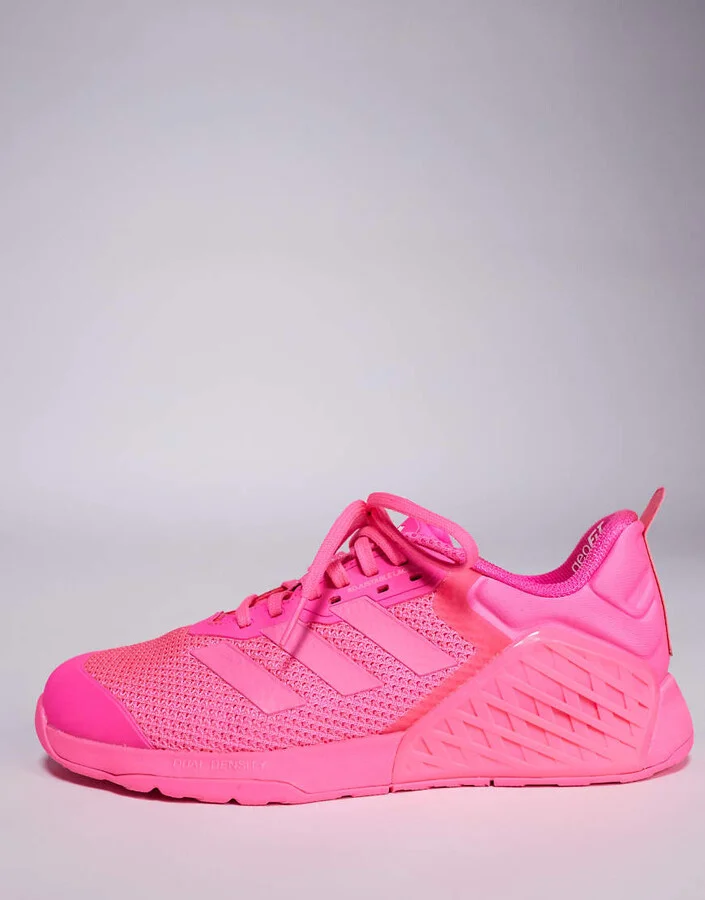 adidas Performance Dropset 3 sneakers in bright pink - Image 2