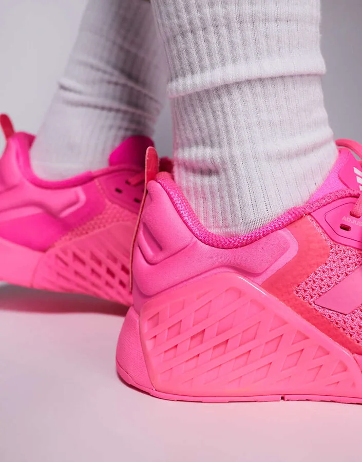 adidas Performance Dropset 3 sneakers in bright pink - Image 3