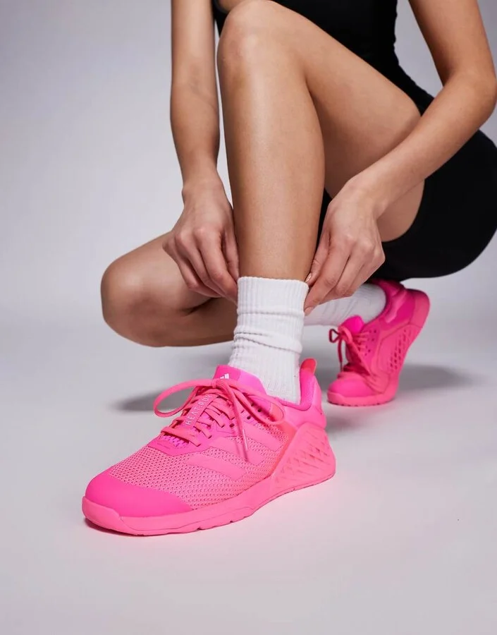 adidas Performance Dropset 3 sneakers in bright pink