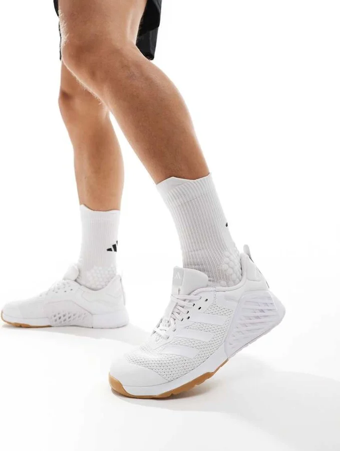 adidas Performance Dropset 3 sneakers in white
