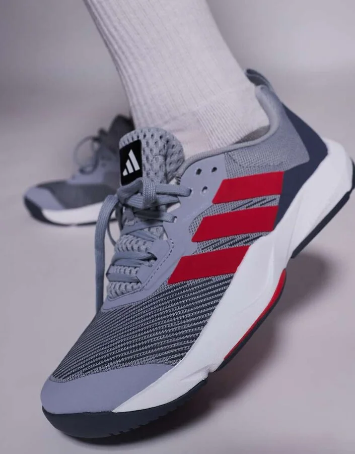 adidas Performance Rapidmove 2 sneakers in gray and red - Image 4