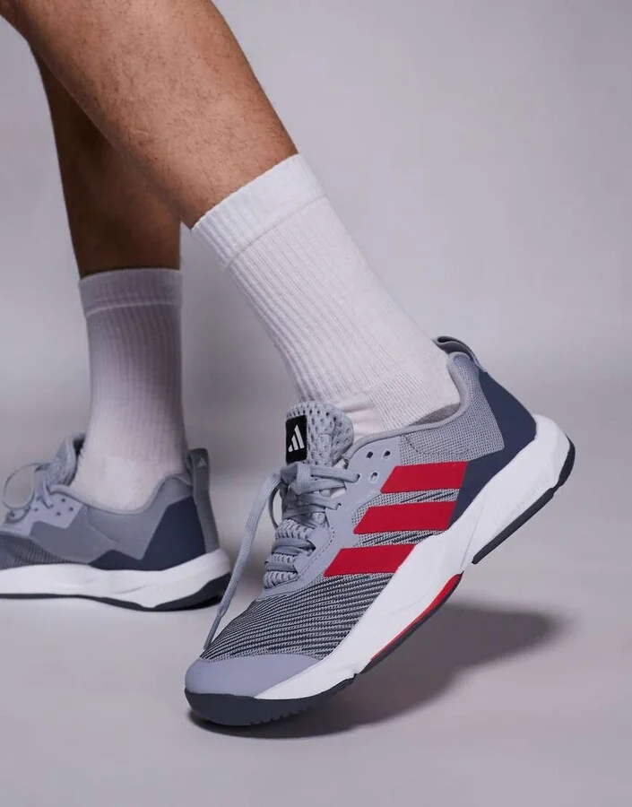 adidas Performance Rapidmove 2 sneakers in gray and red