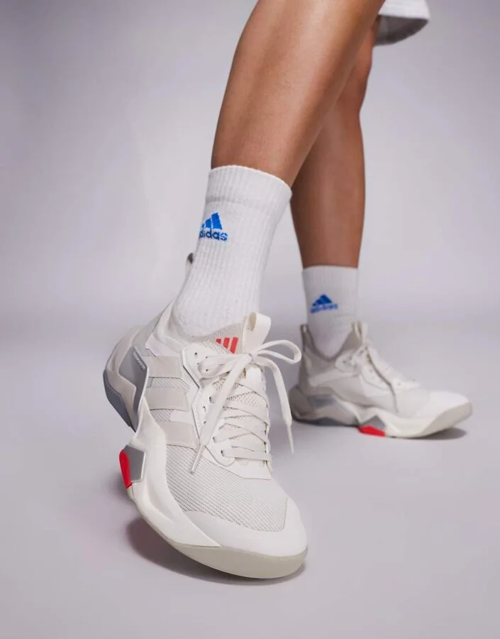 adidas Performance Rapidmove ADV 2 sneakers in white and gray