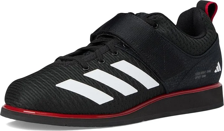 adidas Powerlift 5 Weightlifting Shoes Shoes Black/White/Pure Ruby : Men's 9 - Women's 10 Medium, Textile/Synthetic - Image 5