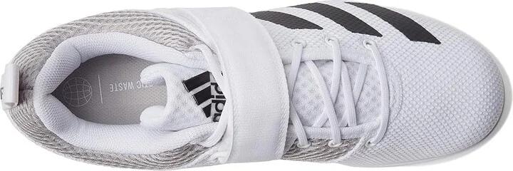 adidas Powerlift 5 Weightlifting Shoes Shoes White/Black/Grey : Men's 11 - Women's 12 Medium, Textile/Synthetic - Image 2