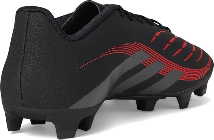 adidas Predator Club Firm Ground/Multi Ground Soccer Cleats Soccer Shoes Black/Grey/Lucid Red : Men's 11 - Women's 12 Medium, Rubber - Image 4