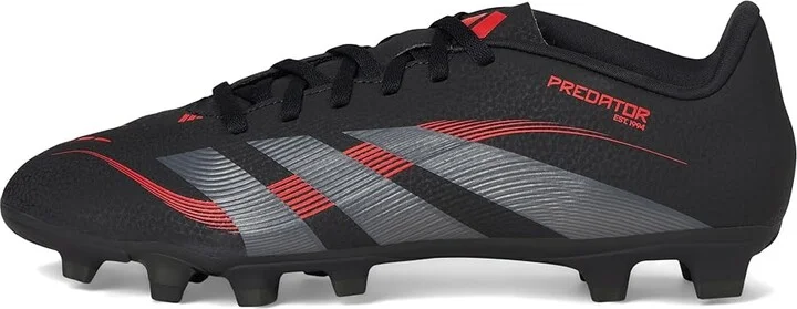 adidas Predator Club Firm Ground/Multi Ground Soccer Cleats Soccer Shoes Black/Grey/Lucid Red : Men's 11 - Women's 12 Medium, Rubber - Image 6