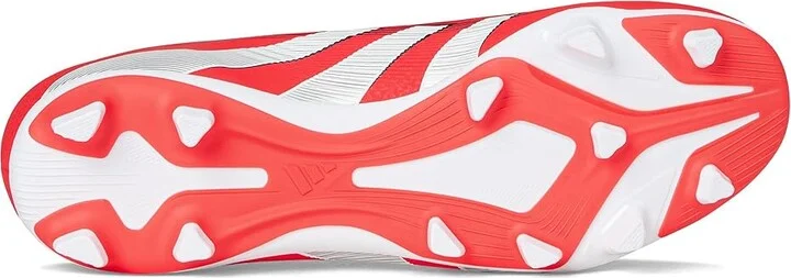 adidas Predator Club Firm Ground/Multi Ground Soccer Cleats Soccer Shoes Lucid Red/White/Black : Men's 8 - Women's 9 Medium, Rubber - Image 3