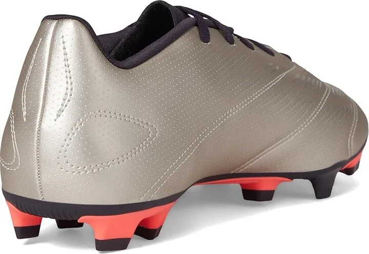 adidas Predator Club Flexible Ground Soccer Cleats Soccer Men's Shoes Platin Metallic/Aurora Black/Turbo : 12.5 D - Medium, Leather - Image 4