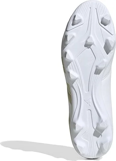 adidas Predator Club Flexible Ground Soccer Cleats Soccer Men's Shoes White/Gold Metallic/White : 11.5 D - Medium, Leather - Image 3
