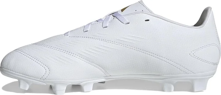 adidas Predator Club Flexible Ground Soccer Cleats Soccer Men's Shoes White/Gold Metallic/White : 11.5 D - Medium, Leather - Image 5