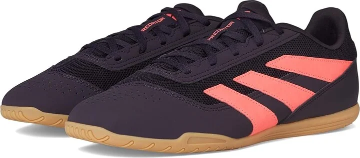 adidas Predator Club In Sala Soccer Cleats Men's Soccer Shoes Aurora Black/Turbo/Gum : 12 D - Medium, Leather