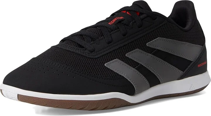adidas Predator Club Indoor Sala Soccer Cleats Soccer Shoes Black/Grey/Lucid Red : Men's 10 - Women's 11 Medium, Rubber - Image 5