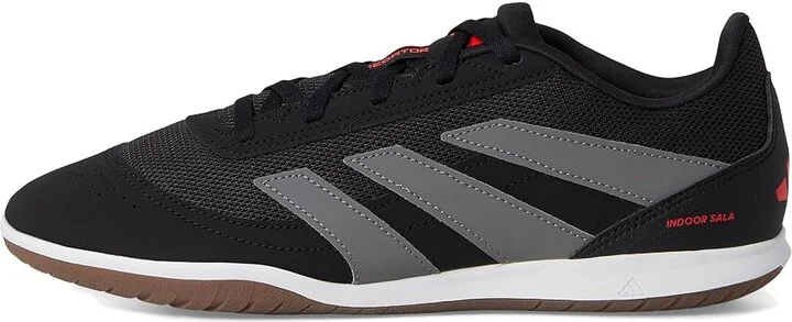adidas Predator Club Indoor Sala Soccer Cleats Soccer Shoes Black/Grey/Lucid Red : Men's 10 - Women's 11 Medium, Rubber - Image 6