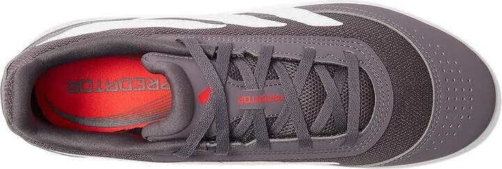 adidas Predator Club Indoor Sala Soccer Cleats Soccer Shoes Grey Strata/White/Lucid Red : Men's 12.5 - Women's 13.5 Medium, Rubber - Image 2