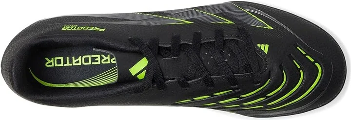 adidas Predator Club Turf Soccer Cleats Soccer Shoes Black/Carbon/Lucid Lemon : Men's 8.5 - Women's 9.5 Medium, Rubber - Image 2