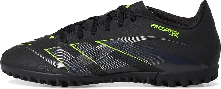 adidas Predator Club Turf Soccer Cleats Soccer Shoes Black/Carbon/Lucid Lemon : Men's 8.5 - Women's 9.5 Medium, Rubber - Image 6