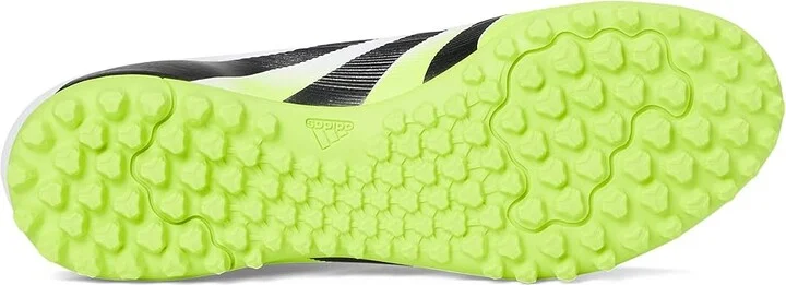 adidas Predator Club Turf Soccer Cleats Soccer Shoes White/Black/Lucid Lemon : Men's 7.5 - Women's 8.5 Medium, Rubber - Image 3