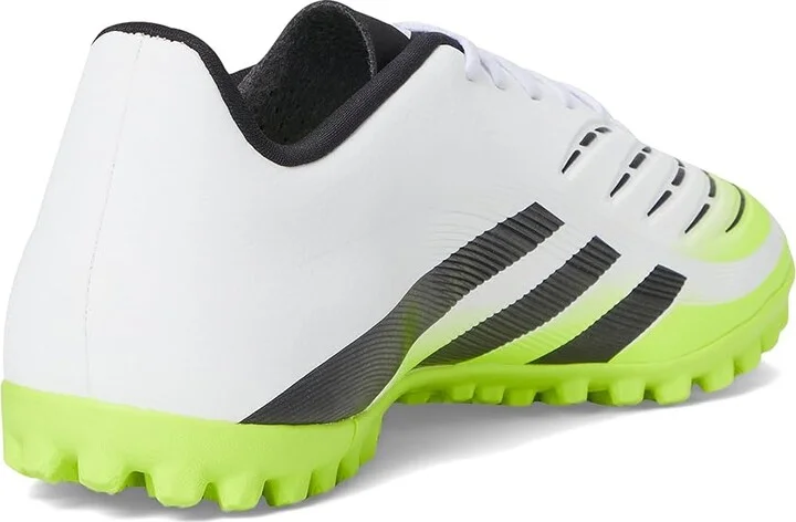 adidas Predator Club Turf Soccer Cleats Soccer Shoes White/Black/Lucid Lemon : Men's 7.5 - Women's 8.5 Medium, Rubber - Image 4
