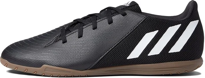 adidas Predator Edge.4 Indoor Sala Shoes Black/White/Vivid Red : Men's 7 - Women's 8 Medium, Textile/Synthetic - Image 6