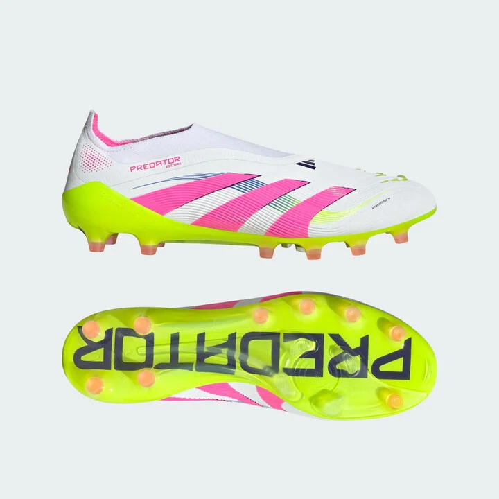 adidas Predator Elite Laceless Artificial Grass Cleats Cloud White 7 Unisex