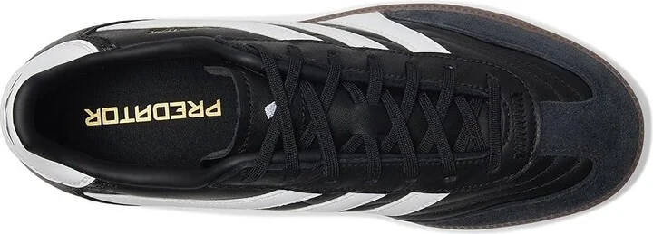 adidas Predator Freestyle Indoor Soccer Cleats Soccer Shoes Black/White/Gold Metallic : Men's 5 - Women's 6 Medium, Suede - Image 2