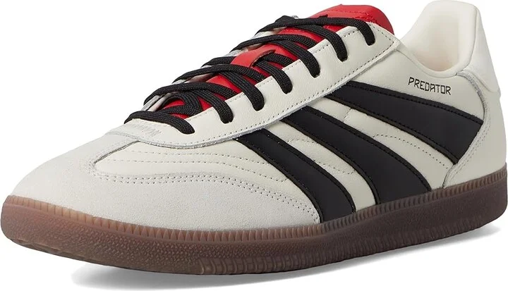 adidas Predator Freestyle Indoor Soccer Cleats Soccer Shoes White/Black/Pure Ruby : Men's 8 - Women's 9 Medium, Suede - Image 5