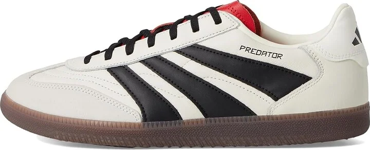 adidas Predator Freestyle Indoor Soccer Cleats Soccer Shoes White/Black/Pure Ruby : Men's 8 - Women's 9 Medium, Suede - Image 6