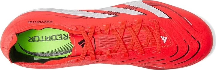 adidas Predator League Firm Ground/Multi Ground Soccer Cleats Soccer Shoes Lucid Red/White/Black : Men's 6.5 - Women's 7.5 Medium - Image 2