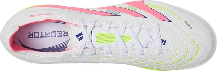adidas Predator League Firm Ground/Multi Ground Soccer Cleats Soccer Shoes White/Lucid Pink/Lucid Lemon : Men's 11 - Women's 12 Medium - Image 2