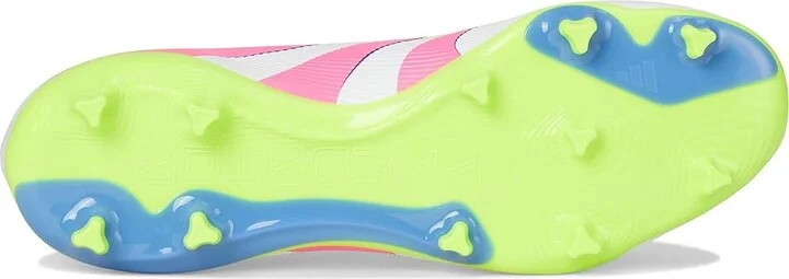 adidas Predator League Firm Ground/Multi Ground Soccer Cleats Soccer Shoes White/Lucid Pink/Lucid Lemon : Men's 11 - Women's 12 Medium - Image 3