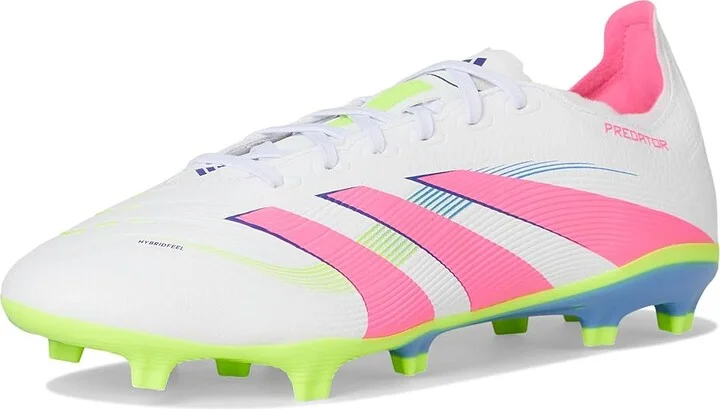 adidas Predator League Firm Ground/Multi Ground Soccer Cleats Soccer Shoes White/Lucid Pink/Lucid Lemon : Men's 11 - Women's 12 Medium - Image 5