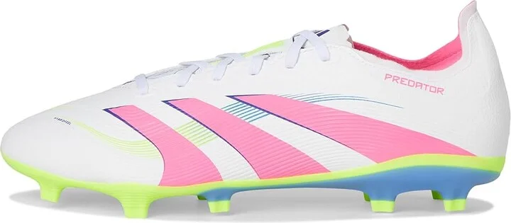 adidas Predator League Firm Ground/Multi Ground Soccer Cleats Soccer Shoes White/Lucid Pink/Lucid Lemon : Men's 11 - Women's 12 Medium - Image 6