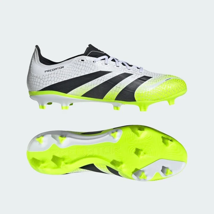 adidas Predator League Firm/Multi-Ground Cleats Cloud White 5 Unisex