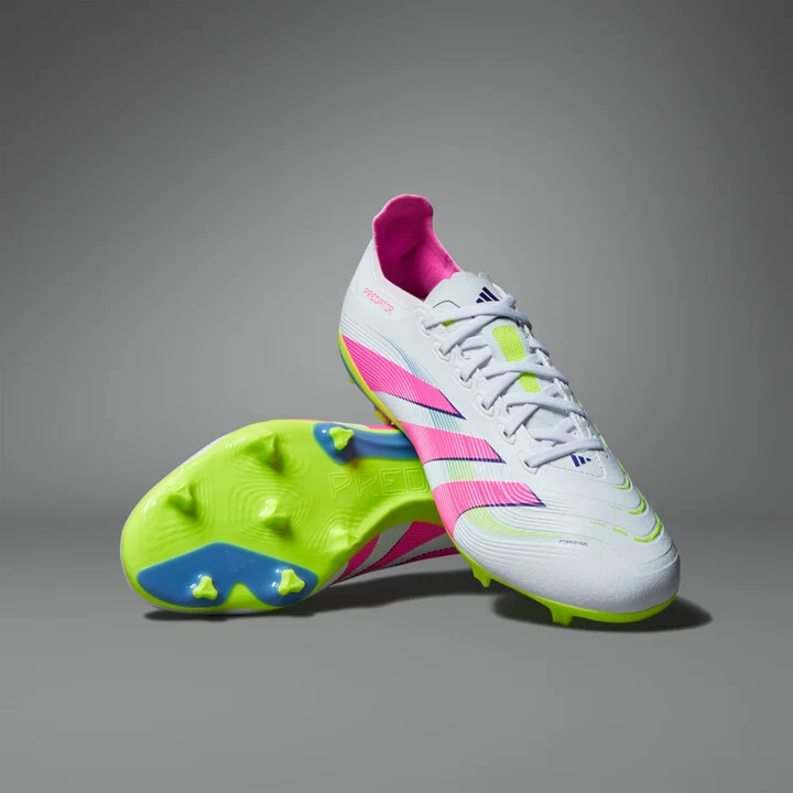 adidas Predator League Firm/Multi-Ground Cleats Cloud White 7 Unisex
