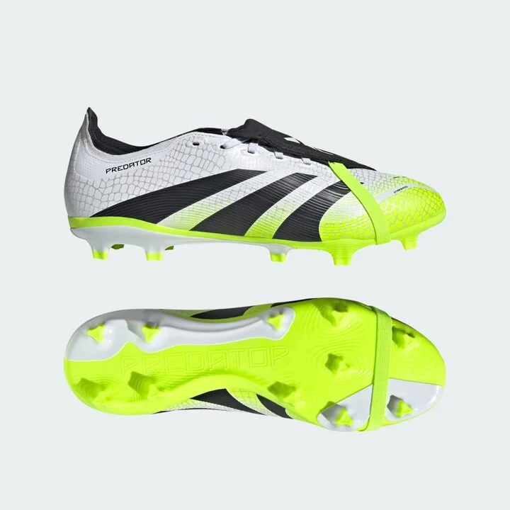 adidas Predator League Fold-Over Tongue Firm/Multi-Ground Cleats Cloud White 5 Unisex