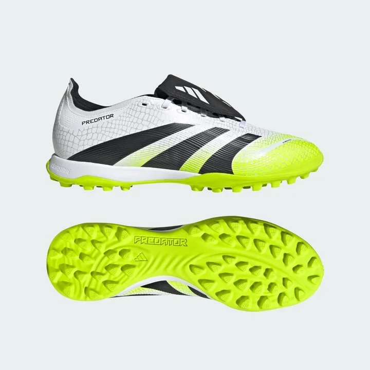 adidas Predator League Fold-Over Tongue Turf Cleats Cloud White 6.5 Unisex