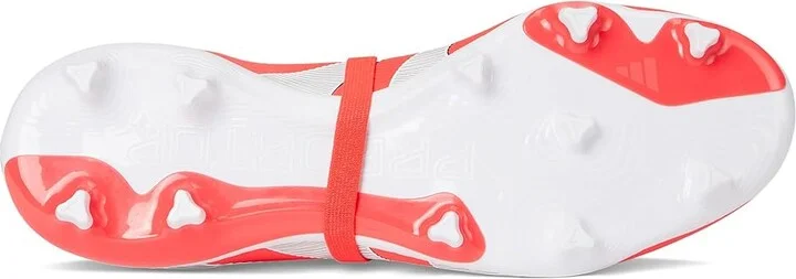 adidas Predator League Folded Tongue Firm Ground/Multi Ground Soccer Cleats Soccer Shoes Lucid Red/White/Black : Men's 9.5 - Women's 10.5 Medium - Image 3
