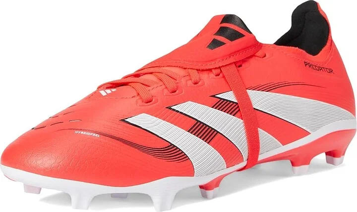 adidas Predator League Folded Tongue Firm Ground/Multi Ground Soccer Cleats Soccer Shoes Lucid Red/White/Black : Men's 9.5 - Women's 10.5 Medium - Image 5