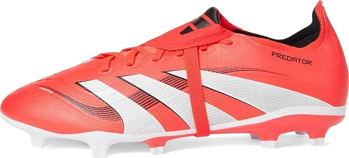 adidas Predator League Folded Tongue Firm Ground/Multi Ground Soccer Cleats Soccer Shoes Lucid Red/White/Black : Men's 9.5 - Women's 10.5 Medium - Image 6