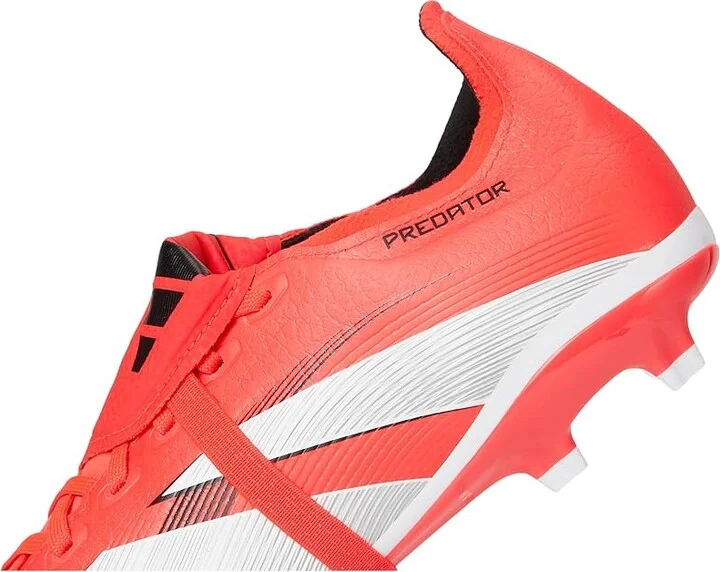 adidas Predator League Folded Tongue Firm Ground/Multi Ground Soccer Cleats Soccer Shoes Lucid Red/White/Black : Men's 9.5 - Women's 10.5 Medium - Image 7