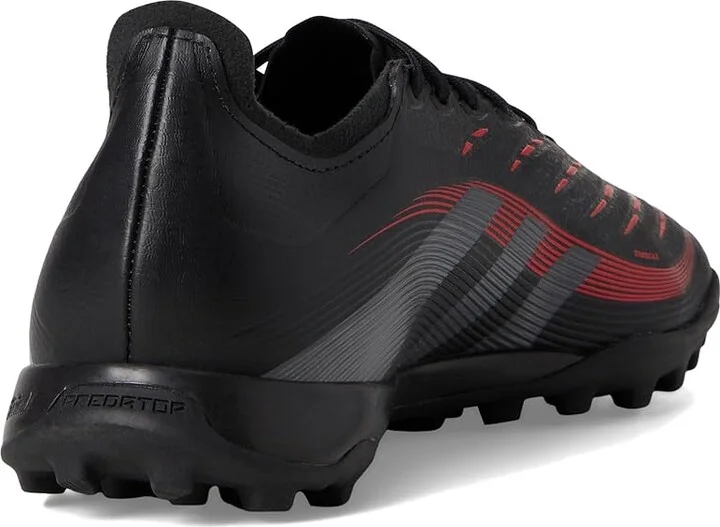 adidas Predator League Turf Soccer Cleats Soccer Shoes Black/Grey/Lucid Red : Men's 11.5 - Women's 12.5 Medium, Synthetic - Image 4