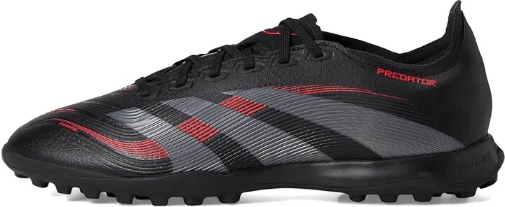 adidas Predator League Turf Soccer Cleats Soccer Shoes Black/Grey/Lucid Red : Men's 11.5 - Women's 12.5 Medium, Synthetic - Image 6