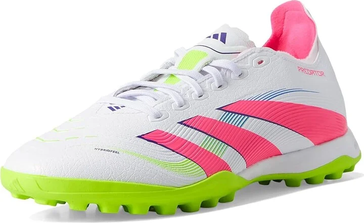 adidas Predator League Turf Soccer Cleats Soccer Shoes White/Lucid Pink/Lucid Lemon : Men's 12 - Women's 13 Medium, Synthetic - Image 5