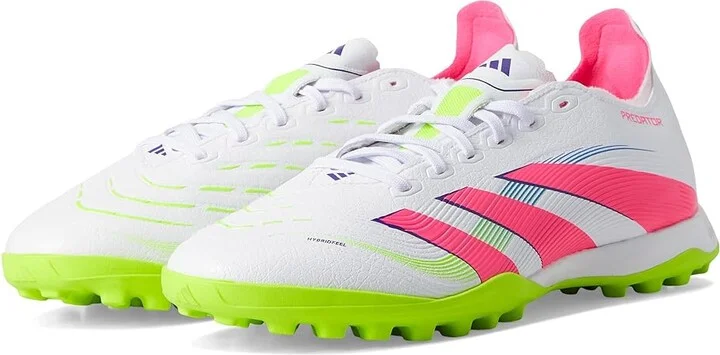 adidas Predator League Turf Soccer Cleats Soccer Shoes White/Lucid Pink/Lucid Lemon : Men's 12 - Women's 13 Medium, Synthetic