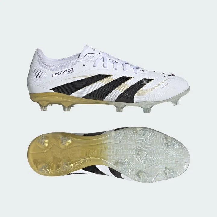 adidas Predator Pro Firm Ground Cleats Cloud White 10.5 Unisex